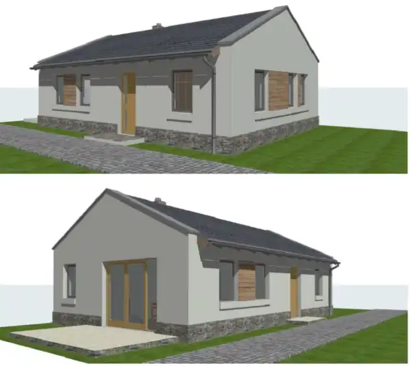 Eladó új építésű családi ház, Balatonszemes 3 szoba 70 m² 79.99 M Ft