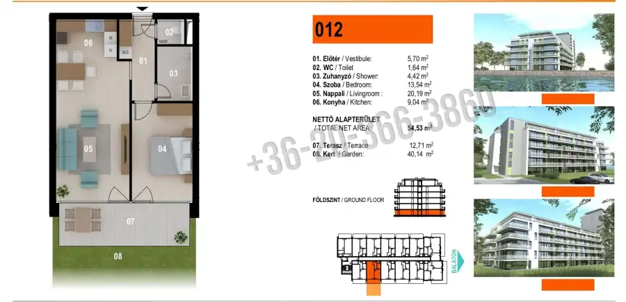 eladó új építésű téglalakás, Siófok